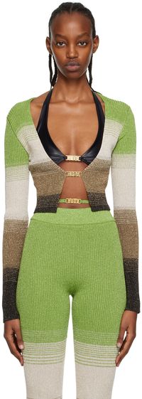 GCDS Green Degradé Cardigan