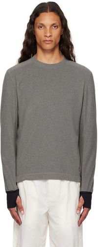 Moncler Grenoble Gray Polartec Sweater