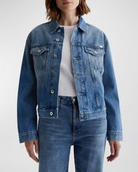 Ramie Denim Jacket
