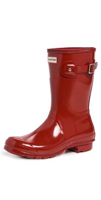 Hunter Boots Original Short Gloss Boots Military Red 7