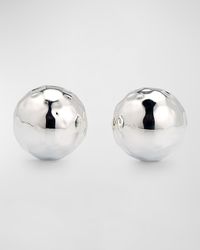 Silver Hammered Tiny Stud Earrings