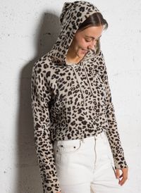 Kujten - Pull à capuche en cachemire - Taille 2 - Beige