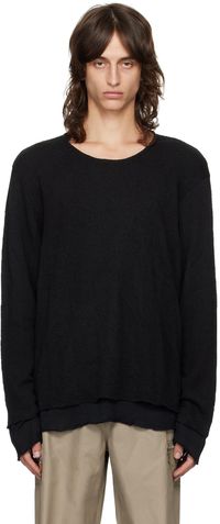 OUR LEGACY Black Double Lock Long Sleeve Sweater