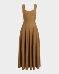 Jodie Square-Neck Sleeveless Maxi Dress