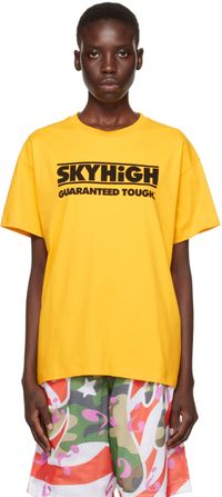 Sky High Farm Workwear T-shirt jaune à logo Construction