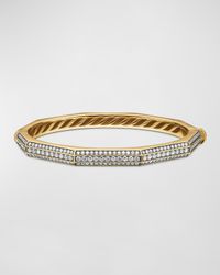 Carlyle Bracelet with Diamonds in 18K Gold, 5.5mm