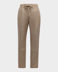 Men's Cotton-Linen Drawstring Pants