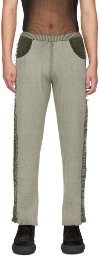 khanh brice nguyen Pantalon de détente vert exclusif à SSENSE