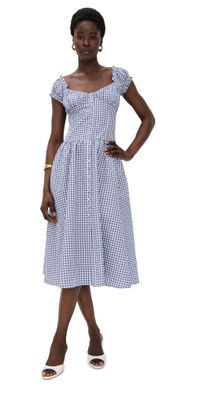 Amanda Uprichard Linella Dress Blue White S