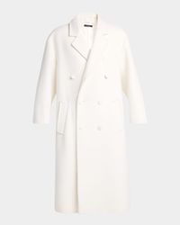 Men's Double Splittable Cashmere Double-Breasted Overcoat