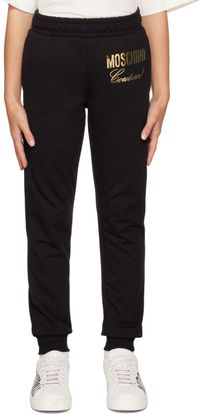 Moschino Kids Black 'Couture' Lounge Pants