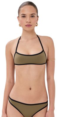 STAUD Koko Bikini Top THYME/BLACK M