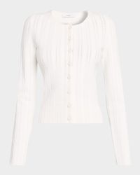 Faye Cardigan in Pointelle Stitch