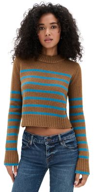 La Ligne Mini Marin Sweater Camel/Cerulean XL
