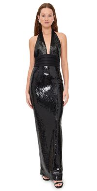 Retrofête Kelsie Sequin Dress Black M