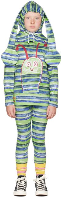 Chopova Lowena SSENSE Exclusive Kids Green & Blue Funny Bug Costume