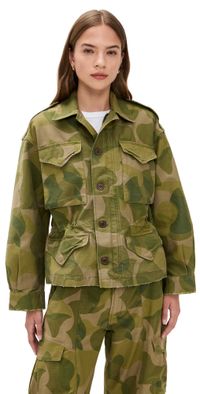 Polo Ralph Lauren Field Jacket 1922 Camo Green/Brown Multi XS