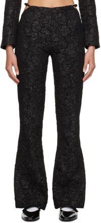 GANNI Black Slim-Fit Trousers