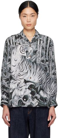 WACKO MARIA Gray Printed Shirt
