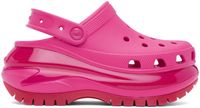 Crocs Pink Mega Crush Clogs