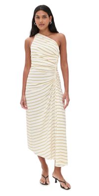 A. L.C. Carolyn Dress Canary Stripe 12
