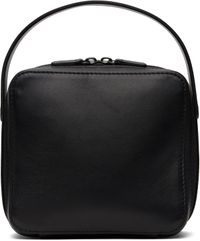 AURALEE Black Leather Small Travel Case