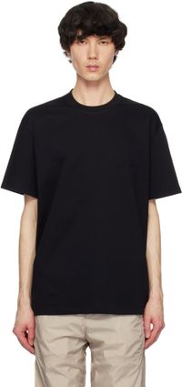 WOOYOUNGMI T-shirt noir à logos brodés