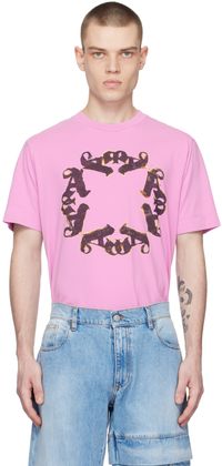 1017 ALYX 9SM Purple Flaming Circle T-Shirt
