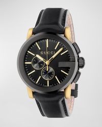 44mm G-Chrono Leather Watch