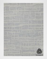 Park City Hand-Tufted Light Gray/Ivory Rug, 8' x 10'