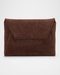 Duo Monili Suede Pouchette Crossbody Bag