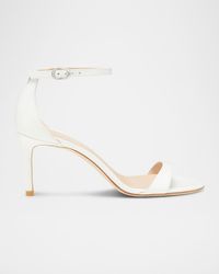 Nudist Leather Ankle-Strap Sandals