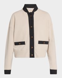 Felpa Buttoned Bomber Cardigan