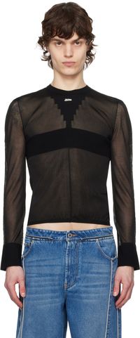 Jean Paul Gaultier Black 'The Logo Knit' Sweater