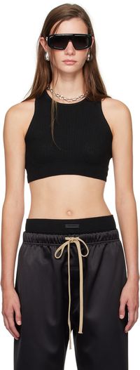 Fear of God ESSENTIALS Black Sport Tank Top