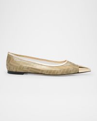 Colibri FF Mesh Cap-Toe Ballerina Flats
