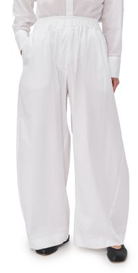 The Latest Dora Petite Popeline Trousers White 42