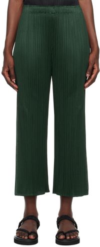 PLEATS PLEASE ISSEY MIYAKE Green Monthly Colors July Trousers