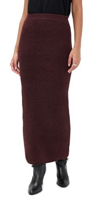 Line & Dot Hart Sweater Skirt Burgundy XS