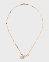 Flawless Cursive "Love" on Chain Necklace