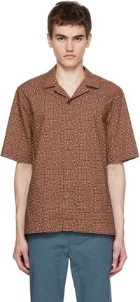 Paul Smith Brown Mini Tile Shirt