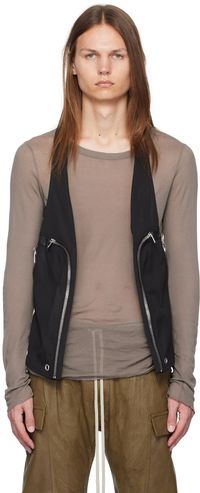 Rick Owens Black Bauhaus Vest