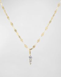 14K Gold Diamond Spike Pendant Necklace