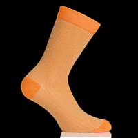 Mia Zia - Chaussettes en coton mélangé à paillettes - Taille Unique - Orange
