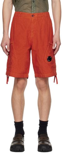 C.P. Company Orange Light Shorts