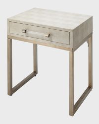 Kian Faux Shagreen Side Table