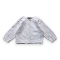 Bonton - Seconde Main - Cardigan bébé blanc - 6 mois - Taille 6M - Blanc