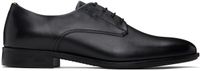 Boss Derbys noirs en cuir à étiquette tricolore