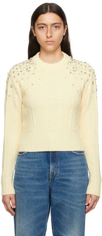 Golden Goose Off-White Cropped Sweater