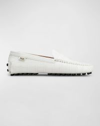 Gommino Croco Penny Driver Loafers